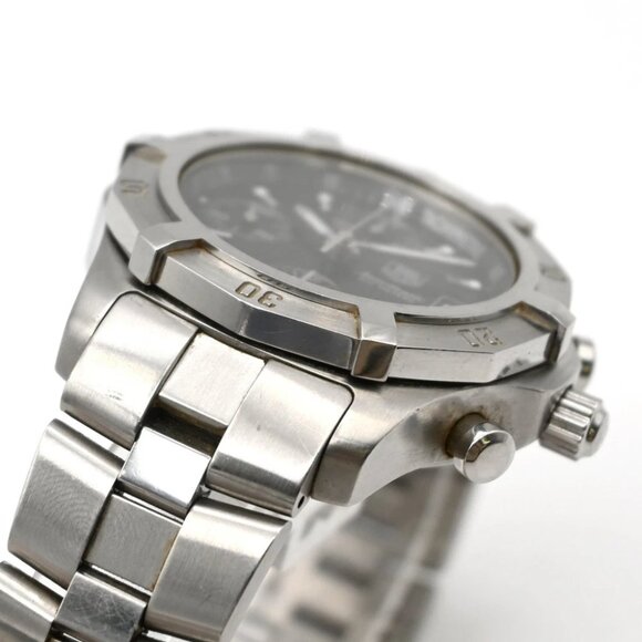 TAG HEUER Aquaracer Chronogra Date Watch CN2111 Automatic SS Black Dial main image 3